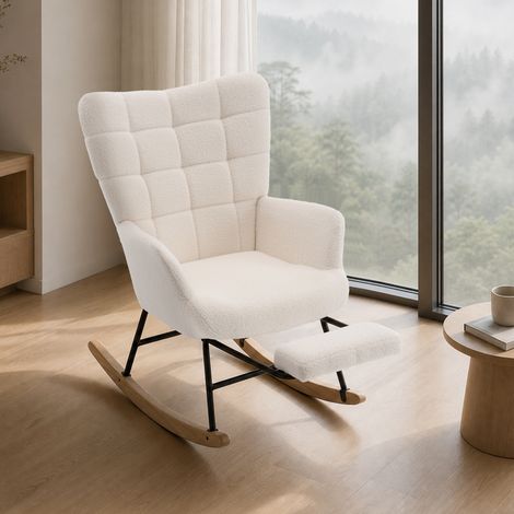 Silla mecedora de interior con movimiento de balanceo suave (1/5)