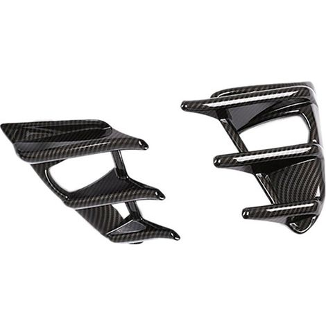 Two colors: Carbon fiber structure Material: Plastic Fog light cover, fog light frame, fog light bezel. (1/5)