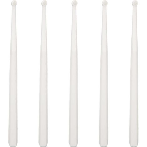 Lot de 5 brosses à dents à poils souples, élimine efficacement les taches tenaces, convient aux brossettes interdentaires pour les patients orthodontiques (blanches). (1/5)