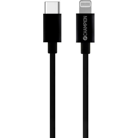 Cable usb c vers lightning 1m noir