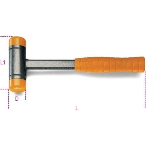 Beta Tools 1392 Martillo de cara blanda 40 mm 796g