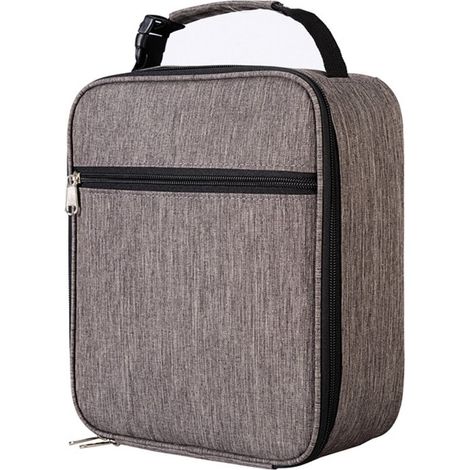Fiambrera para hombre - Bolsa reutilizable para el almuerzo unisex - Fiambrera pequeña isotérmica, gris oscuro (1/5)