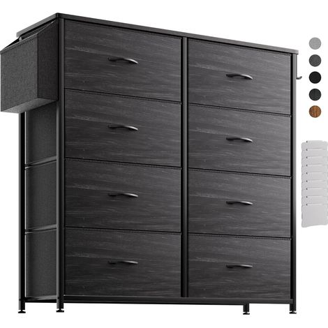Commode en Tissu, Meuble de Rangement avec 8 Grands Tiroirs (1/5)