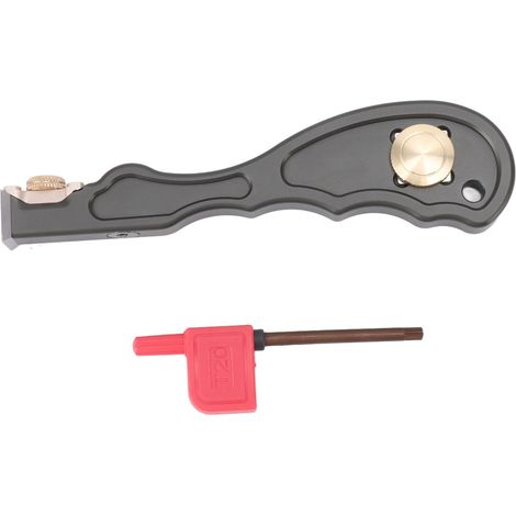 Grattoir à insert en carbure de bois, grattoir en alliage d'aluminium pour enlever la colle, outils de nettoyage et de dégommage du bois (1/5)