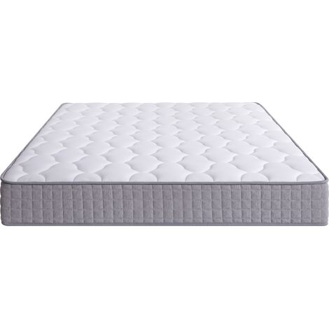 Materasso 160x200x25 cm bianco in schiuma e molle insacchettate con 7 zone H3 (1/5)