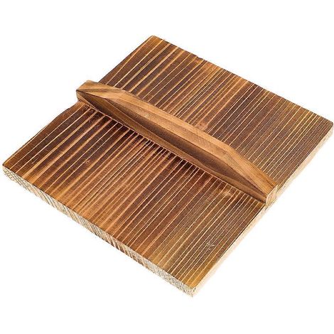 Couvercle pour poêle à tamagoyaki, couvercle pour poêle à omelette japonaise, couvercle de rechange pour poêle à œufs japonaise en bois-20.00X20.00X4.20CM-Dark Brown (1/2)