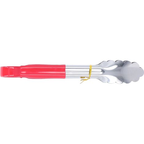Küchen- und Grillzange aus Edelstahl, verhindert Verbrühungen, für Grillabende zu Hause und im Freien, 24,5 cm / 9,6 Zoll (1/5)