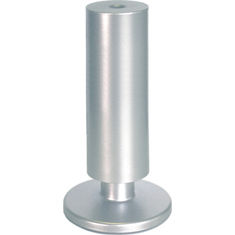 Piede in plastica regolabile Ø 35 - H.90 mm. - alluminio