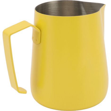 Milchaufschäumkännchen 450 ml, Edelstahl 304, gelb, für Cafés und Zuhause (1/5)