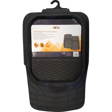 Tapis baquet PVC decoupables 73x49 cm x2 Noir - Incar (1/3)