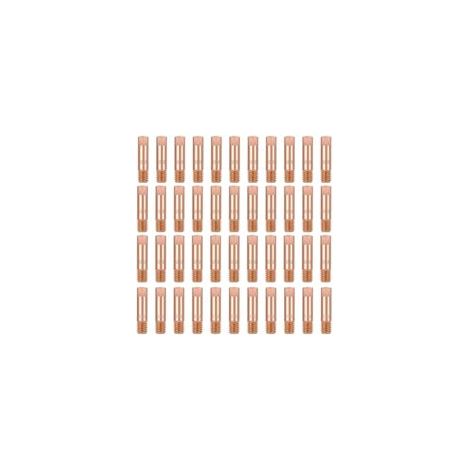 40 Pièces de Contact en Cuivre, Embout De Contact Buse de Soudage Tube Contact 0.8mm 0,9 mm 1,0 mm consommables de torche de soudage pour 15AK MIG (1/5)