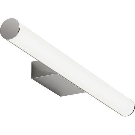 Applique Murale Caspio LED 12W, Chrome/Blanc, 600 mm, IP44, Température de Couleur Réglable , Diffuseur Acrylique Opal, Lumière Fonctionnelle pour Salle de Bain et Pièces (1/4)