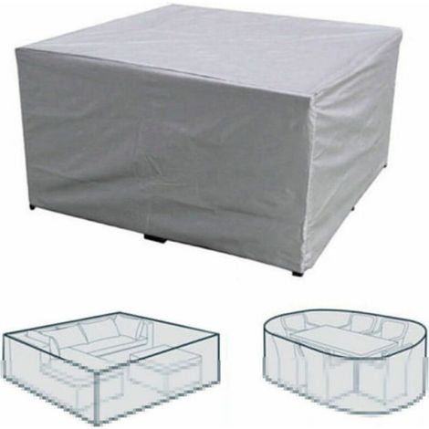 Housse de protection pour meubles de jardin - Unbrand - Rectangulaire - Polyester - Imperméable - Anti-poussière (1/5)