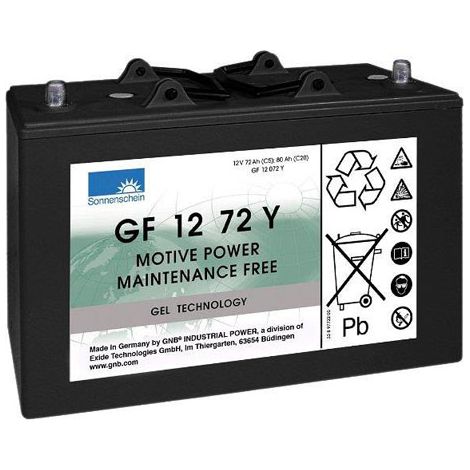 Batterie Gel SONNENSCHEIN GF Y 12 VOLTS GF12072Y GR31 12V 80AH AMPS (EN) (1/2)