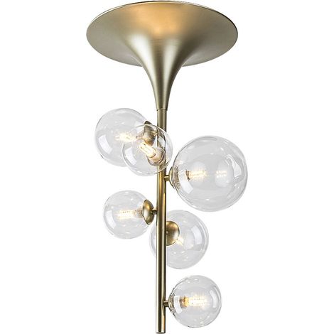 Plafonnier glamour doré en boules verre 6xG9 Rabalux (1/5)