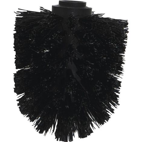 Tête de Brosse WC en Plastique Durable - Design Moderne et Élégant - Nettoyage Efficace et Hygiénique - Ø 8 x 10 cm - Couleur Noire - Filetage à Vis Sécurisé - Accessoire Pratique pour Toilettes (1/3)