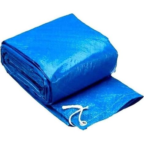 Schwimmbadabdeckung, Schutzzubehör für Schwimmbecken, Blau, für runde Aufstellbecken, Regenschutz, Strapazierfähig, Geeignet für (1/5)