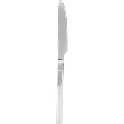 Ensemble de couverts en argent, vaisselle en acier inoxydable, couverts pour la maison, le restaurant, les fêtes, les festivals, couteau (1/5)