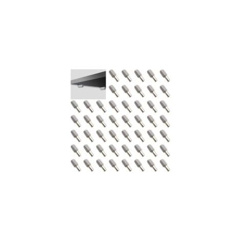 5 x 20 mm Metall-Regalstifte mit Antirutschhülsen – 50 Stück für Schränke und Wandregale – Crezuo