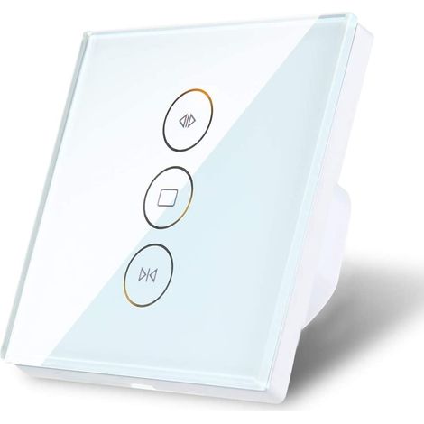 Télécommande intelligente WiFi pour rideaux et volets roulants, compatible avec Alexa Echo et Google Home. Interrupteur tactile WiFi. (1/5)