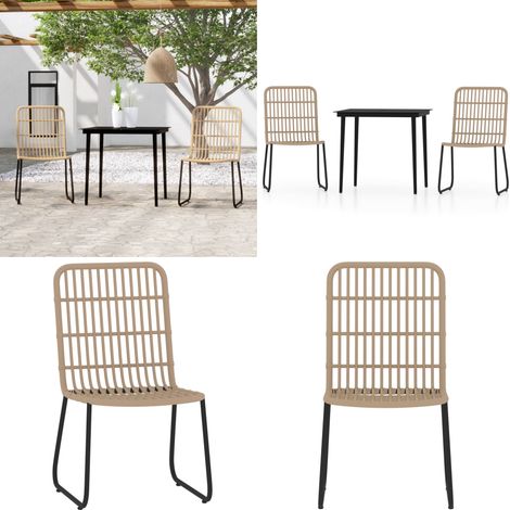 Ensemble à manger de jardin 3 pcs Chêne - ensemble de salle à manger - ensembles de salle à manger - Home & Living (1/5)