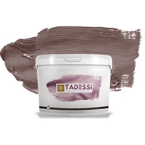 TADESSI Color Vista Wandfarbe Braun - Kastaniebraun - Matte Dispersionsfarbe - Innenfarbe für Wand und Decke (1/5)