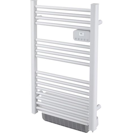 Sèche-serviette électrique 1500 W avec soufflerie – Thermostat électronique – Technologie sans fluide – Modes confort, éco, boost, hors gel – Drexon (1/2)
