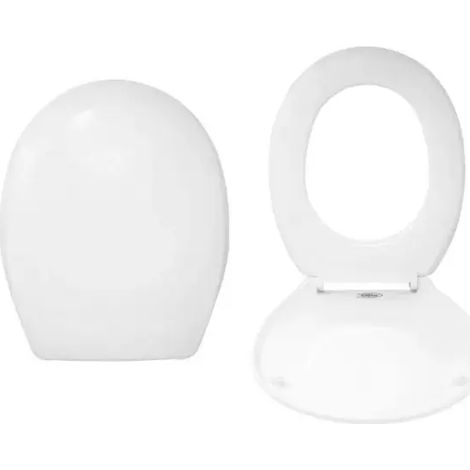 Copriwater termoindurente ovale serie Everest chiusura soft close AMBRA WATER