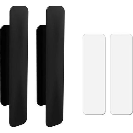 maniglie autoadesive per porte, maniglie per porte da balcone, maniglie per armadi, maniglie per porte, montaggio senza foratura, plastica, 10,9 x 2,3 x 2 cm, per armadi, cassetti, finestre (1/5)