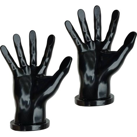 Supports de présentation pour ballons (football et basket) - 2PCS - Noir (1/5)