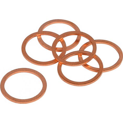 Joints vidange X 6 – cuivre – 26 x 32 x 2 mm
