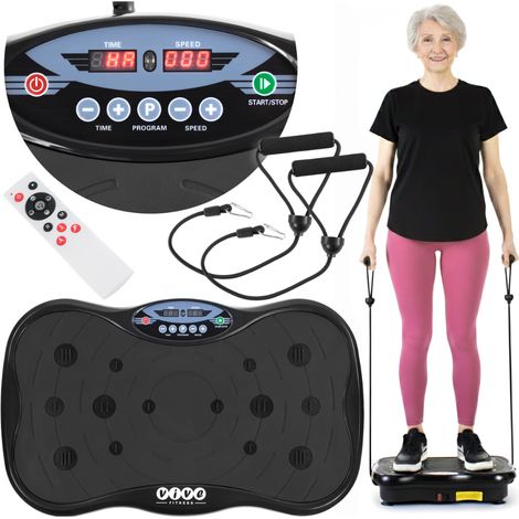 Pedana vibrante Vive Fitness nera