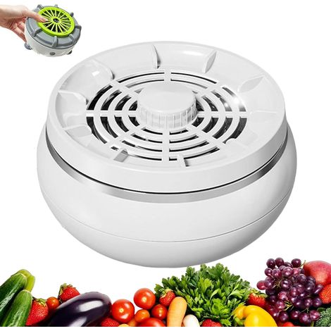 Machine à laver les fruits et légumes Vortex – Dispositif portable de nettoyage et de purification par électrolyse, rechargeable par USB, pour cuisine domestique et camping (White) (1/5)