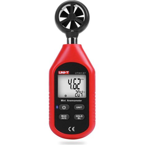 Bluetooth-Anemometer, tragbares Mini-Digitalanemometer mit Thermofunktion (1/5)