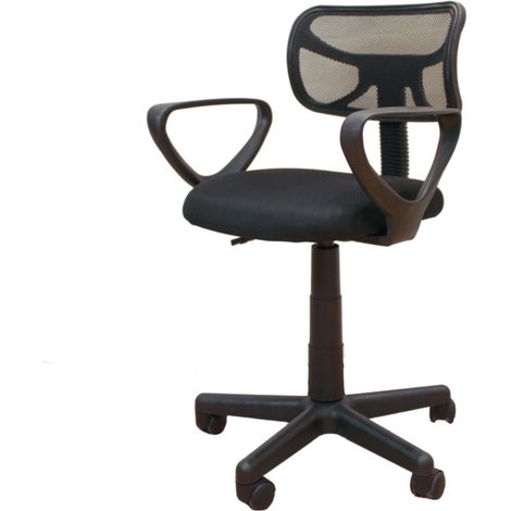 sedia da ufficio "spot2" con braccioli nero 54x44x87 cm (1/4)