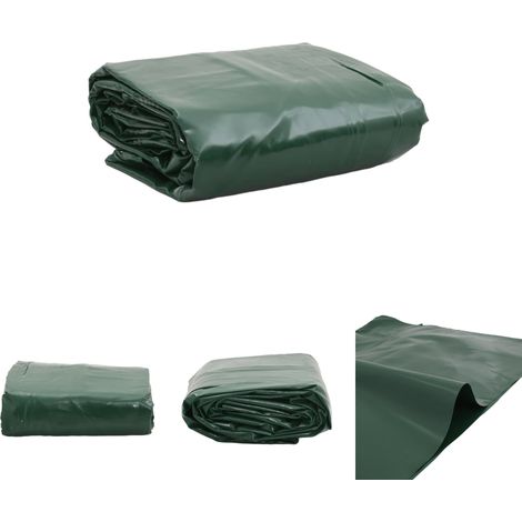 The Living Store Abdeckplane Grün 5x8 m 650 g/m² - Planen (1/5)