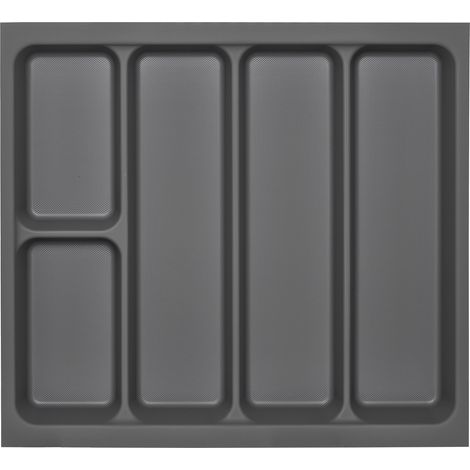 ORGA-BOX I Mehrzweckeinsatz 519 x 50 x 473 mm oriongrau mit Antiruschbeschichtung Besteckeinsatz für Tandembox Antaro / Intivo u. ModernBox im 60er Schrank Schubladeneinsatz