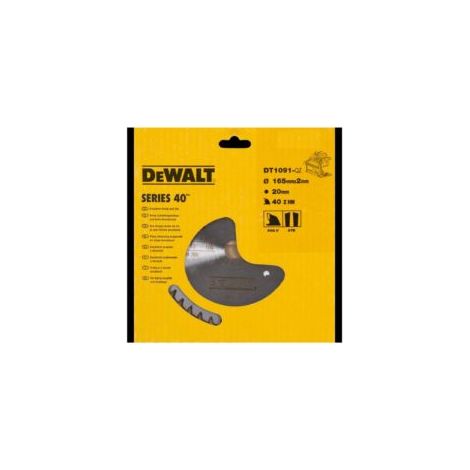 DEWALT DT1091-QZ EXTREME plunge saw blade 165mm x 20mm x 40T