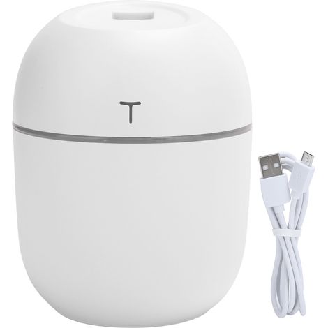 Mini Diffuseur d'Huiles Essentielles USB Portable avec Veilleuse LED - Blanc (1/5)
