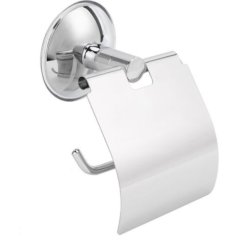Porte-papier toilette mural en acier inoxydable, ventouse robuste, porte-rouleau de papier toilette pour salle de bain (1/5)