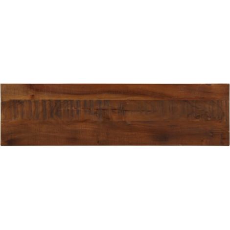 Dessus de table-Plateau de table de remplacement 120x30x3,8cm rectangulaire bois massif récupéré 256942 (1/5)