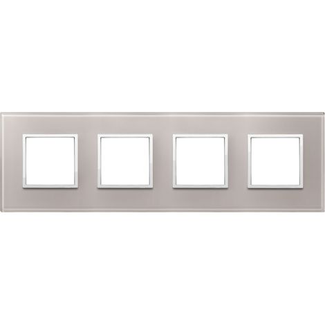 VIMAR - 21669.73 Placca 8M (2+2+2+2) int71 grigio perla