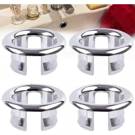 BUNTHAUS 4 PCS Anneau de trop-plein, Anneau électrolytique Décoration de salle de bain, Accessoires d'évier Utilisé dans la cuisine, l'évier, la salle de bain (1/5)
