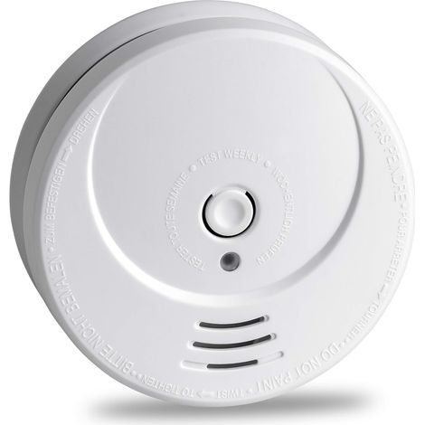 Smoke Detector, Photoelectric, Long-Life Lithium Battery (10 Years), Fire Alarm GS506G (1/4)