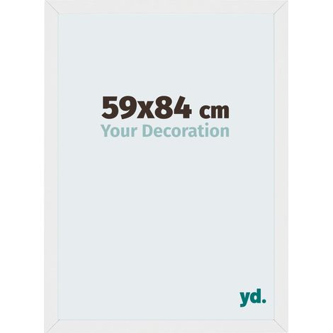 Cadre Puzzle 59x84 cm - Blanc Brillant - MDF - Mura. (1/5)