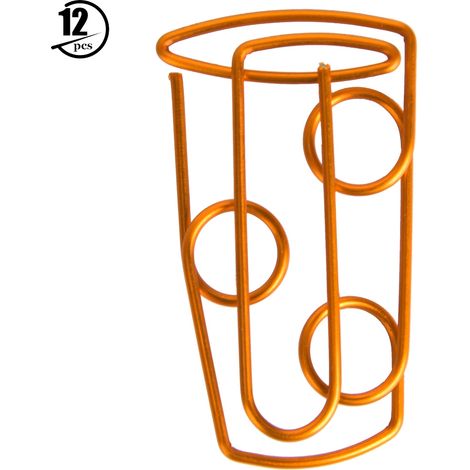 12 Pièces Porte-Notes en Forme de Poubelle Métallique pour Photos, Bureau et Fournitures Scolaires (1/5)