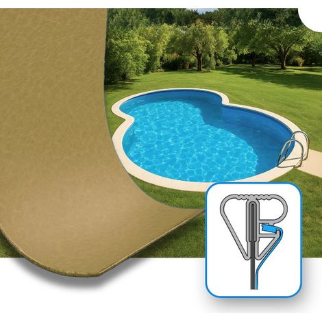 Telo interno piscina forma otto 525x320x150 cm Sabbia 0,8 mm