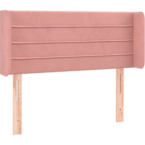 Maison Exclusive - Testiera ad Orecchio Rosa 103x16x78/88 cm in Velluto