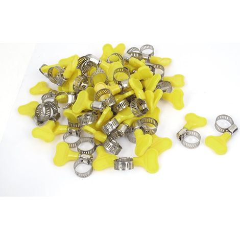 Simple 9mm-16mm Palette Métallique Clip Clé Type Schlauchschelle 100 Pièces (35c7dafce07f10e1d50678e (1/2)