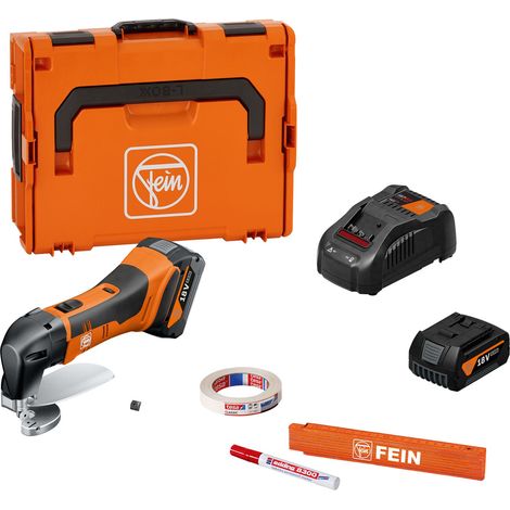 Fein Tijera Chapa Inalámbrica hasta 1,6 mm ABLS 18 1.6 E AS / 2x 5,0 Ah Batería + Cargador en L-Boxx - 71300664000 (1/3)